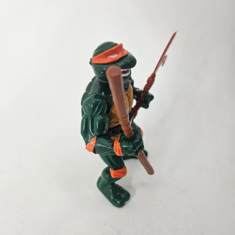 Vintage Playmates Toy Action Figure TMNT Ninja Turtles 1991 Talking Michelangelo